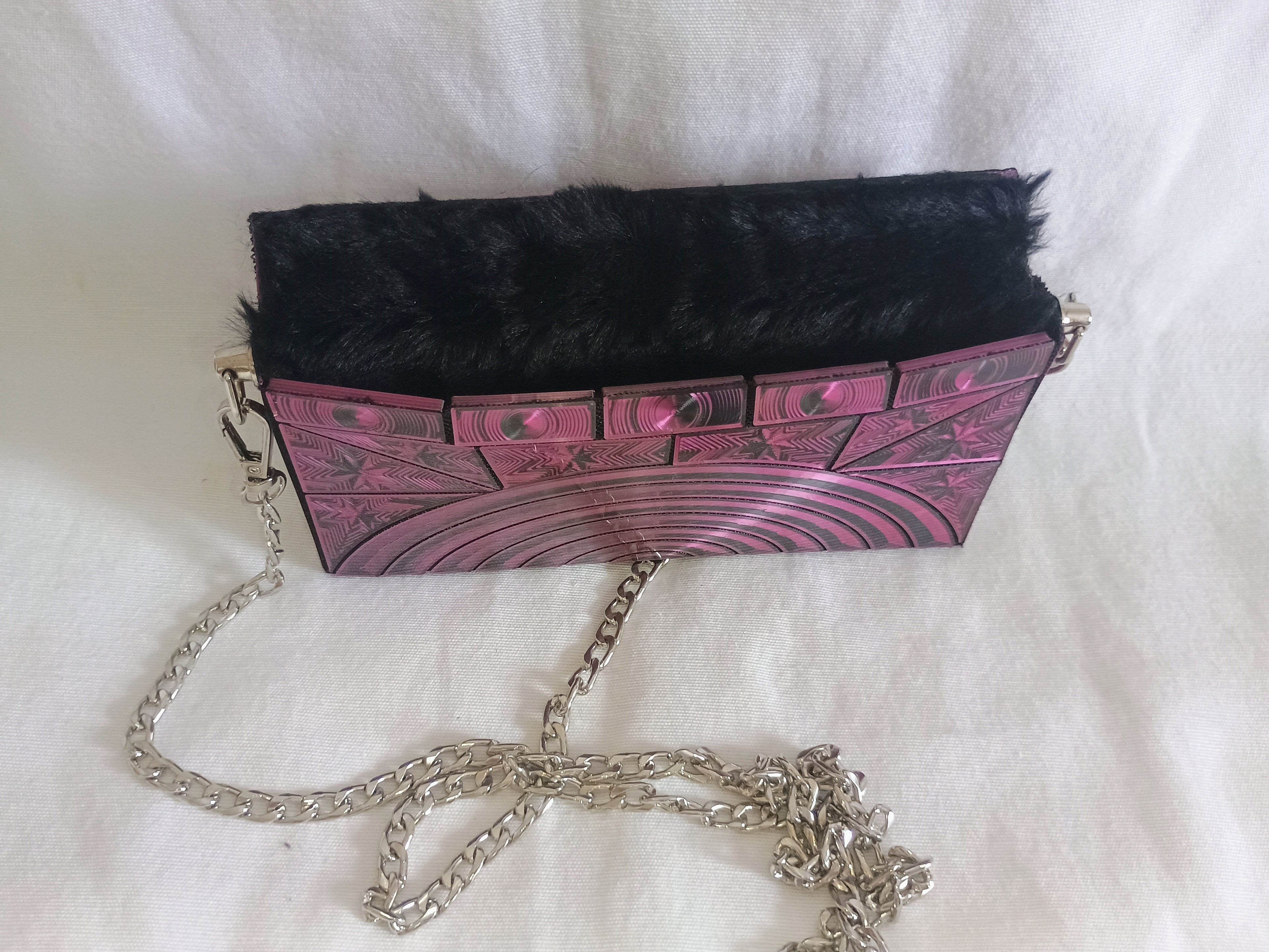 clutch, purse, 3d printed textile