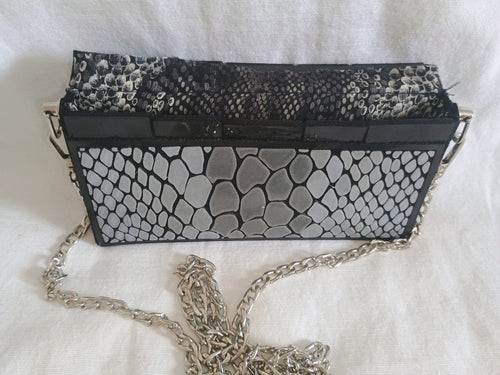 3D Printed Snakeskin Clutch - Luxury Wearable Art Purse